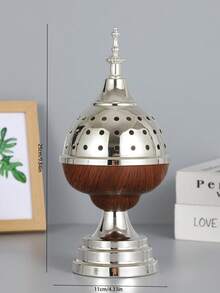This Portable Iron Incense Burner Adopts A Spherical Design, And Is Also A Simple Indoor Aroma Diffuser. It Elegantly And Naturally Combines The Dual Functions Of An Incense Tool And An Aroma Diffuser, Infusing The Space With A Refreshing And Pleasant Fragrance. Whether Placed In The Living Room Or Bedroom, It Can Create A Warm And Comfortable Atmosphere. - Multicolor - View 5