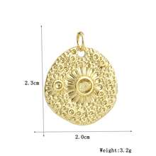 1pc Fashionable Hiphop Style Sun & Heart Pendant, DIY Bracelet, Necklace, Earrings Jewelry Accessory