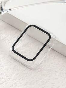 BOLLYMORE 透明PC保护壳，适用于 Series 11/SE 3/Ultra 3/38/41/40/44，防震镂空设计，也适用于Series 8/Ultra/Series 7/Series 11，42mm/46mm。 - 透明+glass-film - 查看 3