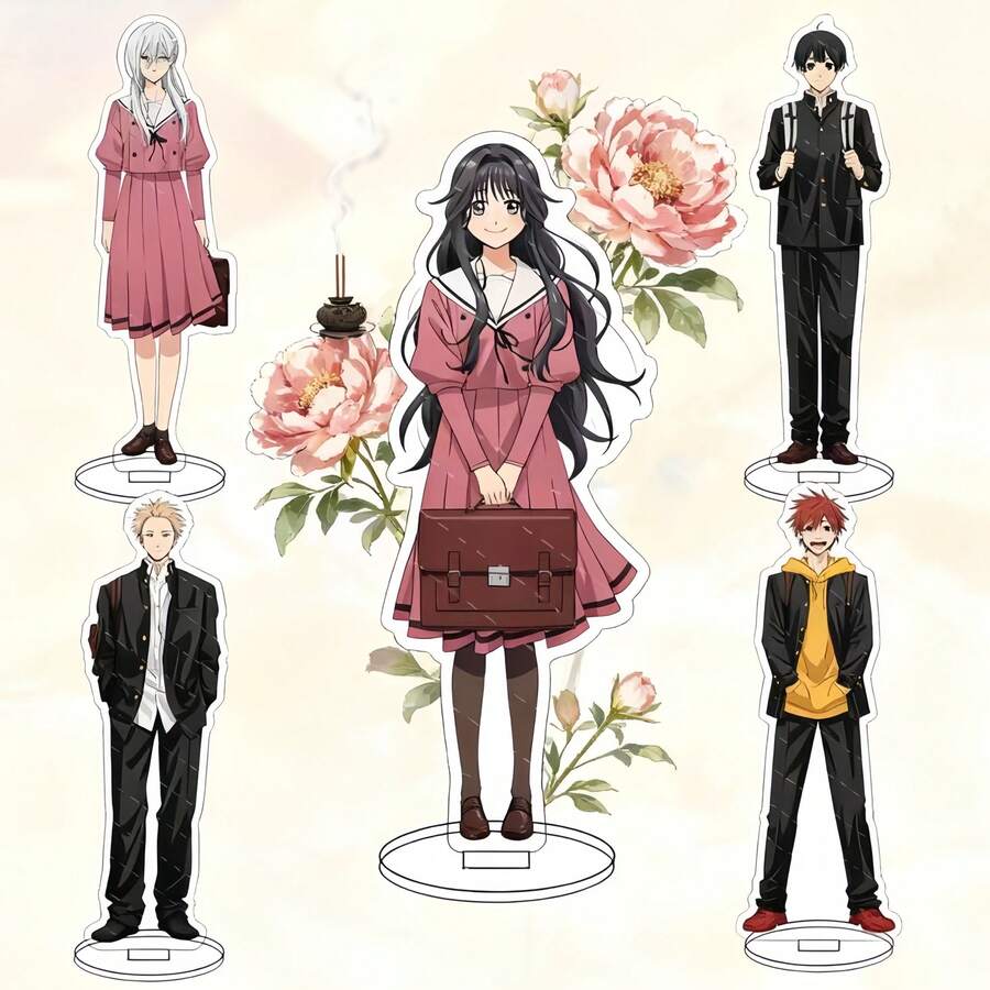 1个6厘米动漫“香花”亚克力立牌模型，原创桌面展示品，万圣节礼物 - 彩色 - 查看 1