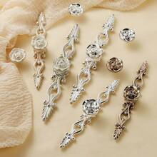 1 Piece Zinc Alloy Wardrobe Drawer Handle, Cabinet Knob, American Retro Furniture Door Handle, Kitchen Handle, Dressing Table, Children's Room Drawer Handle, Furniture Hardware Accessories