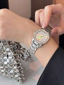 Burberry Mother Of Pearl Stainless Steel Women's Wristwatch - Silver - View 7