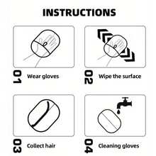 Interchangeable Pet Grooming Gloves - Double-Sided Cat Deshedding Brush - Multicolor - View 9