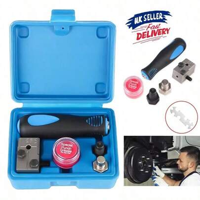 Brake Tube Flare Tool Set, Repair Extension Tool, Metal Handheld Brake Tube 4.75mm (3/16 ") Bubble Expander For Motorcycles, Cars And Trucks, Professional Toolbox Accessories, Textured Grip Design