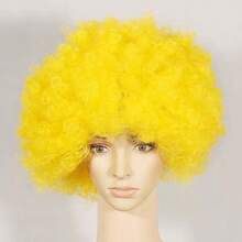 Halloween Men's Party Costume Explosive Hairstyle Curly Wig, Short Bright-Color Full Wig For Role Play - Multicolor - View 19