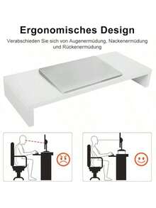 1pc Laptop Riser Stand, Desk Organizer Shelf For Bedroom, Gaming Room, Office, Dorm - Multicolor - View 4