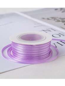 1pc 0.3cm/3mm Colorful Ribbon Gift Packaging Tape, Densely Woven Double-Sided Polyester Ribbon, Handmade Hair Accessories Headwear Bow Gift Box Packaging Satin Ribbon - Multicolor - View 17