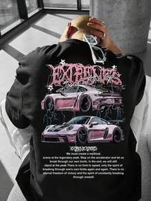 Unisex 100% Cotton T-Shirt Extreme Cars Streetwear New Arrival Shipping Today Plus Size - màu đen - Xem 1