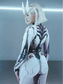 Mono sexy para fiesta de mujer, con estampado de calavera rosa, ajustado, para actuación, vacaciones, manga larga, cremallera delantera, disfraz de Halloween