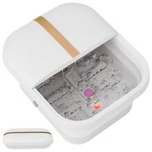 Beinilai Foot Spa Bathtub And Massager With Heater And Bubbles, Vibration And Red Light, Foot Bath With Six Rollers To Relax And Foot Soak Tub With Pumice Stone, Foldable - 美規A型插(110-127V) - 查看 10