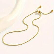 1pc Fashionable Adjustable Stainless Steel Anklet, Simple & Versatile Ankle Jewelry For Women - Nhiều màu - Xem 3