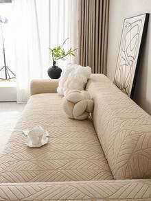 Dicke Ganzjahres-Sofabezug - Elastischer Stretch-Einteiler, Haustier-resistent, maschinenwaschbar, Flauschstoff, passend für Einzel-/Doppel-/3-4-Sitzer & Eckschlafsofas mit passenden Kissen (Klassisches Design), Sofabezüge