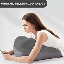 [Christmas Season]Discreet Wedge Pillow For Couples - Memory Foam Seat Cushion, Couples Butt Cushion For Pregnant Women For Sitting And Lying - 灰色雙拼 - 查看 9