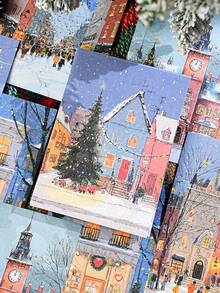 Hârtie Tori pentru scrapbooking, 20 buc/set, serie cu tematică de Crăciun, versatilă pentru jurnalizare, scrapbooking și scris