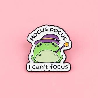 "Jag kan inte fokusera" Emaljnål Kavajnålar Märken På Ryggsäck Dambrosch Kläder Gåva Smycken Modeaccessoarer