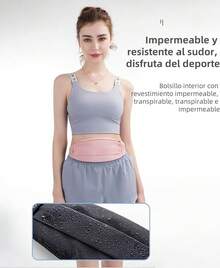 EstiloTendenciaCangurera Deportiva Para Hombre Mujer, Cangurera RiñOnera Deportiva Para Correr, RiñOnera De Marcha Con CinturóN Regulable, Impermeable Y Ligero, Para Viaje, Correr, Ciclismo Y Gimnasio (Blanco)Calidad PremiumVersióN Mejorada - Gris - Ver 6