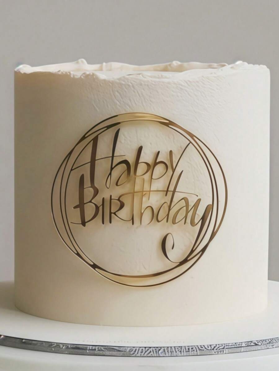 1pc/3pcs PMMA Cake Topper, Birthday Cake Decoration, Kitchen Baking Decoration Supplies, DIY Cake Decoration Supplies