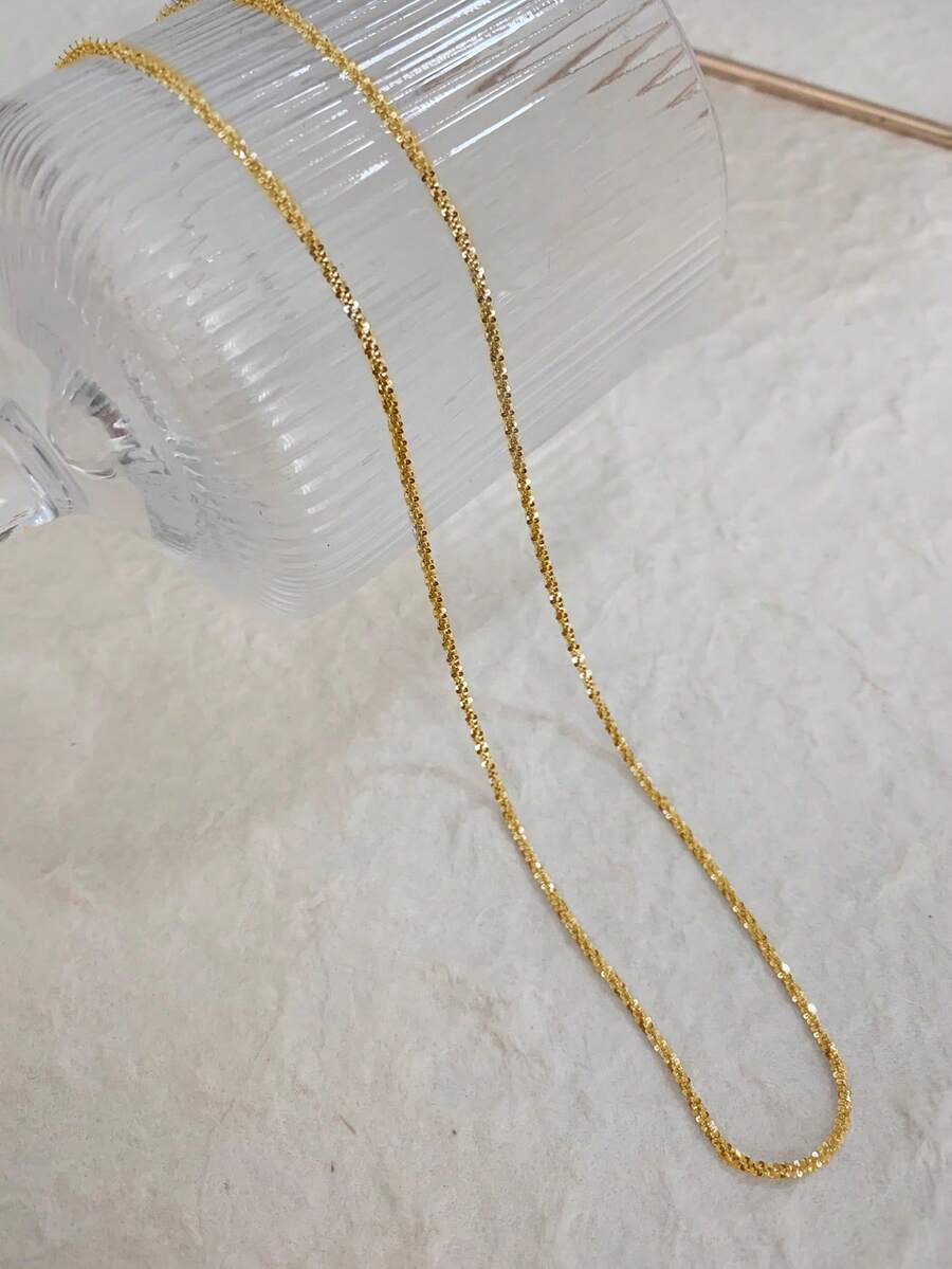 Nooxian 1pc Women's Fashionable Caterpillar Waist Chain, Minimalist & Practical Multipurpose - Yellow Gold - View 1