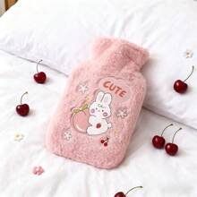 1 szt. Bardzo duży, gruby, miękki, długi, pluszowy termofor do rąk, napełniany woreczek na ciepłą dłoń, pluszowy termofor z kreskówkową powłoką antywybuchową, niezbędny na zimę