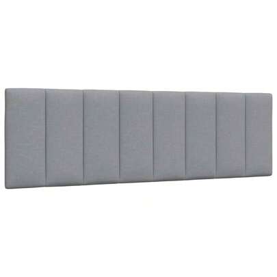 vidaXL Cuscino Testiera Hanko Grigio Chiaro 160 cm in Tessuto