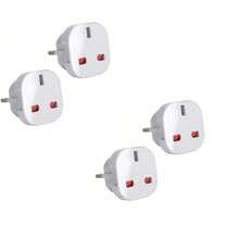 1pc Black Travel Adapter For Uk To Eu, Type C, E, F Plug Adaptor, Universal Power Adapter For Uk To Europe Travel