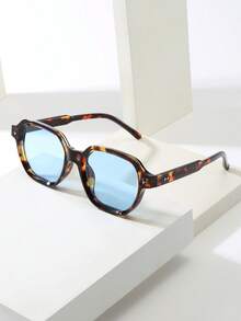 1pc Unisex Retro Round Frame Minimalist Fashion Fashion Glasses (Suitable For Driving, Travel, Vacation, Casual, Outdoor Activities, Daily Use)