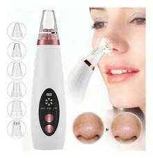 Multifunctional Blackhead Remover Cleaning Device - White With Rose Gold - View 1