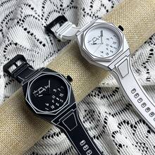 Lightweight Polycarbonate Case High Tech Watch Classic Simple Silicone Strap Men's Quartz Watch Fashion Style Clock