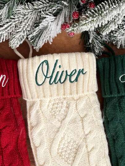 Personalized Christmas Stockings, Family Socks, Monogram Socks, Customized Christmas Knit Socks, Embroidered Christmas Socks, Personalized Family Socks, Embroidered Knit Socks, Red, White, Green, Christmas Gifts, Customized Name Socks, Holiday Socks, Knit Monogram Christmas Socks, 2025 Knit Family Socks, Embroidered Christmas Socks, Knit Socks With Names, Holiday Decor Gifts, Christmas, Comfortable Crochet Christmas Socks, Customized Name Holiday Decor, Family Gifts