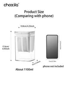 choxila 1 件酸奶过滤器，奶酪酸奶机带细网，食物过滤器可重复使用厨房工具家用自制可清洗带盖用于制作浓酸奶豆浆 - yogurt filter - 查看 13