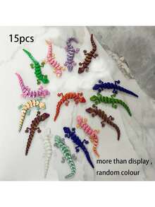 Three-Dimensional Gecko Set 3D Printing Decoration Creative Animal Theme Novel Toys Festival Gifts Simple Novel Decoration - Multicolor - View 5