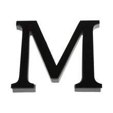 OUTANA 1 Miếng dán chữ cái tự dính bằng acrylic từ A đến Z trang trí nhà cửa, màu đen, cỡ lớn, dùng trang trí gương. Có lớp xốp dày 1cm giúp dễ dàng dán. Hoàn hảo cho phòng khách, phòng ngủ, nhà bếp, phòng tắm hoặc không gian văn phòng. Có thể tùy chỉnh để viết tên cá nhân, lời chúc đám cưới, tin nhắn sinh nhật, khẩu hiệu tạo động lực cho văn phòng hoặc phương châm gia đình. Có bốn kích cỡ: 10cm/15cm/20cm/30cm. - màu đen - Xem 40