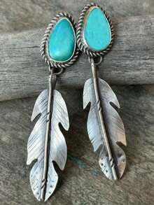 Modische bohemische geschnitzte Cut Out Tropfen Ohrringe, Vintage Ohrringe, perfektes Geschenk für Liebhaber und Freunde