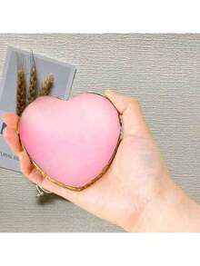 Nail Palette Agate Imitation Nail Blend Palette Nail Polish Color Blend Board Gold Edged Nail Holder Display Board Heart Shaped Cosmetic Blend Tool - 粉色 - 查看 8