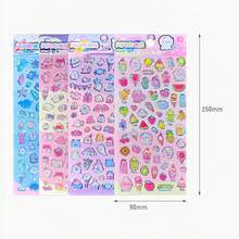 可爱的玻璃糖果贴纸，可用于 DIY 装饰、手机壳贴纸、卡通女孩手工装饰材料、透明手提包和行李箱装饰、可爱的动物贴纸、学校用品、规划师、家居装饰和其他 DIY 艺术贴纸