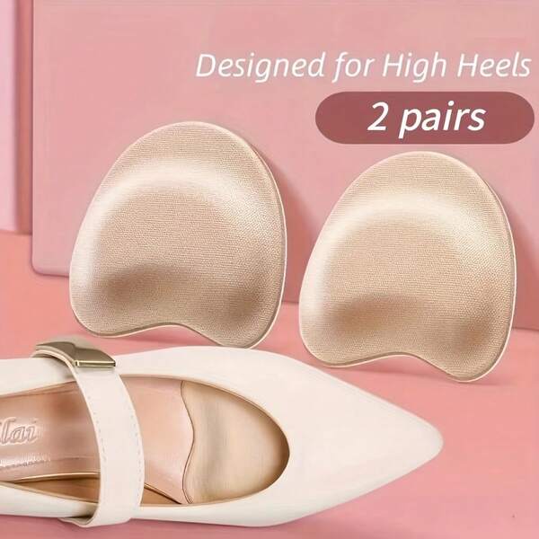 1 Pair Self-Adhesive Anti-Slip Forefoot Pads, Breathable Comfortable Shock-Absorbing Soft Sole