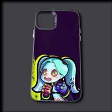 Custodia per telefono compatibile con Cyberpunk-Edgerunners per modelli 16, 15, 14, 13, 12, 11, Mini, Pro, MAX, in colore grigio opaco, antiurto e morbida, compatibile con i modelli 17, 17 Pro e 17 Pro Max