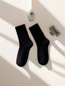 "VWU Women's Cotton Ankle Socks - Pack Of 6 | Casual Solid Color Crew Socks For Everyday Comfort"