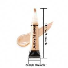 IMN - Corrector Líquido con Pincel - Alta Cobertura, Impermeable & Resistente al Calor, Textura Cremosa Hidratante con Brillo Radiante, Oculta Ojeras y Imperfecciones Faciales, Ilumina la Piel, Adecuado para Uso Cotidiano y Ocasiones Importantes - 22 Lavanda - Ver 3