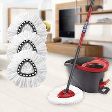 Spin Mop Head For O-Cedar Spin Mop Refill, EasyWring Spin Mop Microfiber Refill, Easy Cleaning Mop Head Replacement 3 Pack - trắng - Xem 3