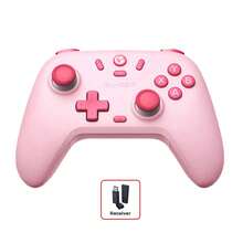 GAMESIR Game Handle T4 Nova Lite Hall Rocker Three-Mode Connection PS5 Same-Level Trigger Zero Drift High Smoothness High Damage Tolerance Pink - Peach Powder - View 12