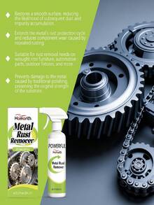 Metal Rust Remover Spray, Household Dissolves Rust Stains, Brightens And Protects Metal Surfaces, Suitable For Multiple Materials - Multicolor - View 7