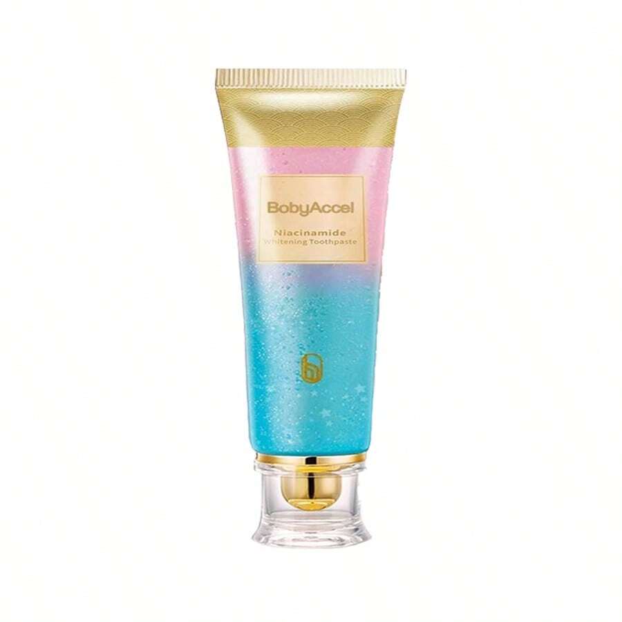 BodyAccel Niacinamide Whitening Toothpaste, Niacinamide Intensive Whitening Toothpaste With Natural Gentle Care Deep Stain Removal Clean Peach Flavor, Improves Gum Health, Fresh Breath (1)