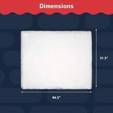 Artificial Snow Blanket Roll Snowy Decorations - Thick White Soft, And Fluffy Snow Blanket Snowy Winter Decor - 30 Inx. 8 Ft