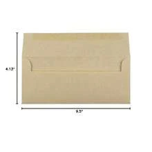 JAM PAPER A2 Parchment Invitation Envelopes - 4 3/8 X 5 3/4 - Natural  - 50/Pack-8742 - 多色1 - 查看 4