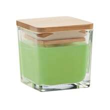 Pila Green Apple Square Bamboo Scented Candle (Lime) - Lime Green - View 1