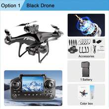 TOKQI 无刷双摄像头四轴飞行器无人机，配备无线遥控器、屏幕、智能避障、光流悬停、多镜头变焦，适用于拍摄、视频和摄影。 - 彩色 - 查看 13