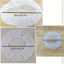 1 peça de tela de chuva de poliéster durável para coberturas externas - repelente de mosquitos e detritos, capa branca, serve em baldes padrão, repelente de mosquitos, design funcional, cobertura de malha eficaz para prevenir mosquitos, fácil de limpar, pode cobrir baldes de ensopado, pá de lixo, pote de molho, balde redondo, prato quadrado, capa respirável para alimentos