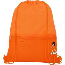 Bullet Oriole Mesh Drawstring Bag (Orange) - Orange - View 5