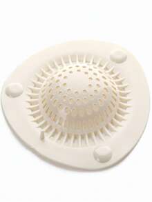1pc White Silicone Hair Catcher For Shower/Bathtub DrainDrain Strainer With Sucker - Catches Hair & Prevents ClogsHome Solution For Bathroom Sink & Kitchen TubEasy-Install Drain Cover - Durable Silicone MaterialIdeal For Daily Hair Trap & Smooth Water Drainage - 隨機 - 查看 11